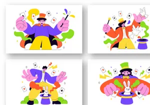 10 Magician Illustration