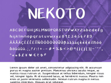 Nekoto - Free Font preview picture