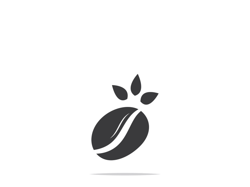 Premium coffee bean logo design.