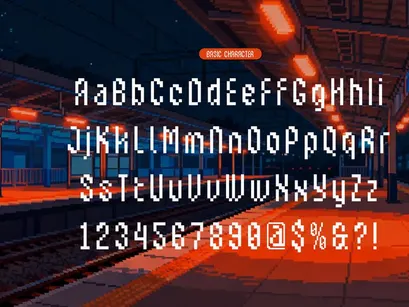 Ercanix | Pixelated Font