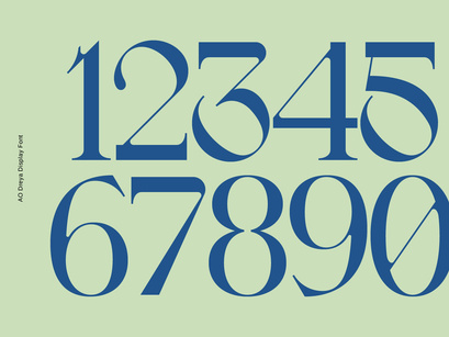 AO Dreya - Display Font