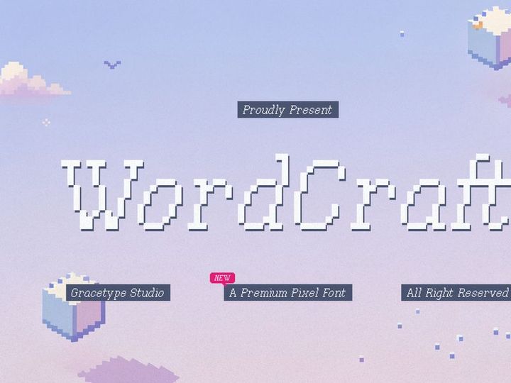 Word Craft | Premium Pixel Font