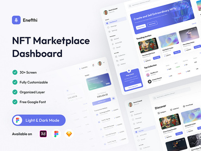 Enefthi - NFT Marketplace Dashboard