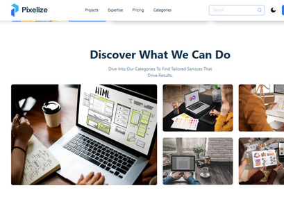 Pixelize Portfolio Nextjs Template