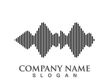 Sound waves vector illustration design template