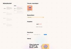 NFT collection landing page