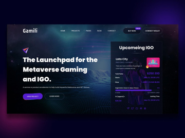 Gamili - Metaverse Gaming Launchpad Web 3.0 preview picture