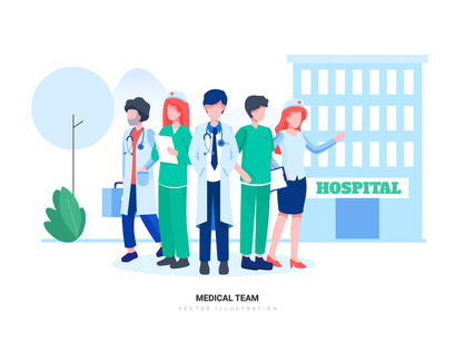 [Part 32] Hospital and Healthcare Vector Scenes