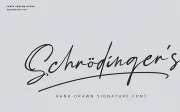 Schrödinger’s Signature Font
