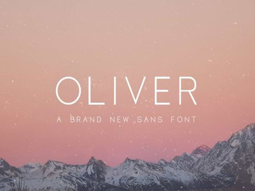 Oliver: Free sans serif font in 3 weights preview picture