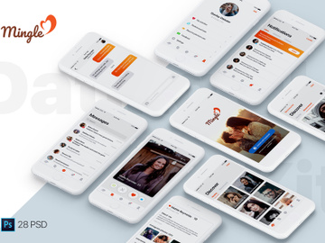 Mingle Dating UI Kit preview picture