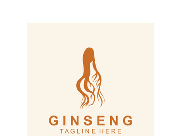 Ginseng logo herbal plant for medicine natural herbal design illustration idea preview picture