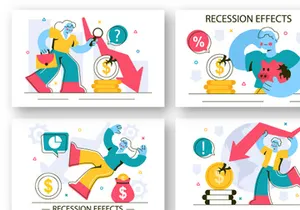 10 Economic Recession Effects Illustration