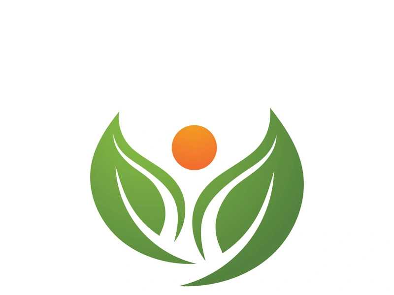 Logos of green Tree leaf ecology nature element vector