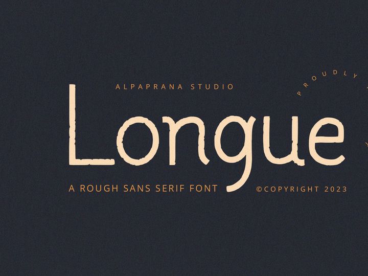 Longue - Rough Font