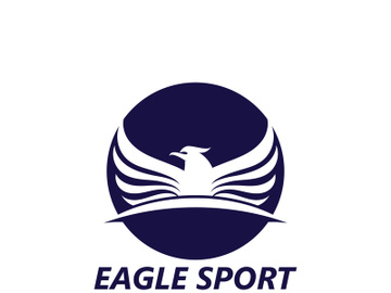 Eagle wing logo design vector image template preview picture