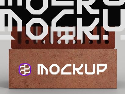 Brick Hole Mockup