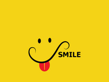 Smile logo and symbol vector image