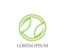 Logos of green Tree leaf ecology nature element vector