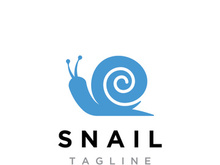 Snail logo design.