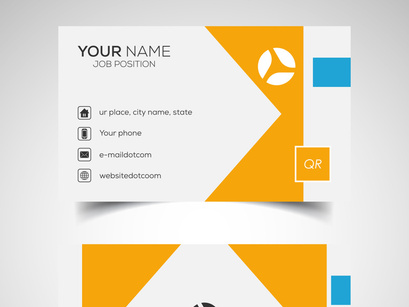 10 Double-sided creative and modern business card template. Vector illustration