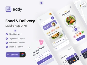 Eatly - Food And Delivery App UI Kit preview picture