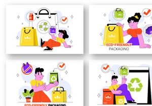 10 Eco Friendly Packaging Illustration