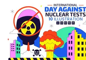 10 Day Against Nuclear Tests Illustration