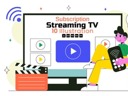 10 Online Subscription Streaming TV Illustration preview picture