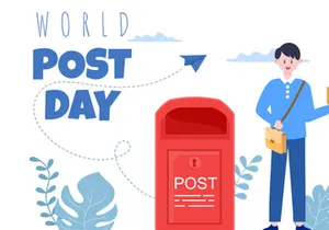 20 World Post Day Vector Illustration