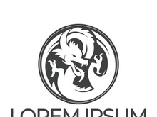 Dragon logo art illustration