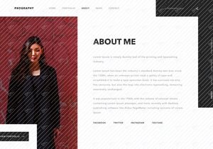Prography personal portfolio web design