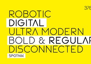 Spotnik - Sans Serif Font