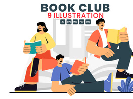 9 Community Book Club Illustration preview picture