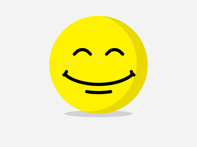 Smile emote Vector Template Design