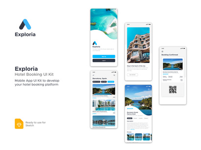 Exploria - Hotel Booking UI Kit