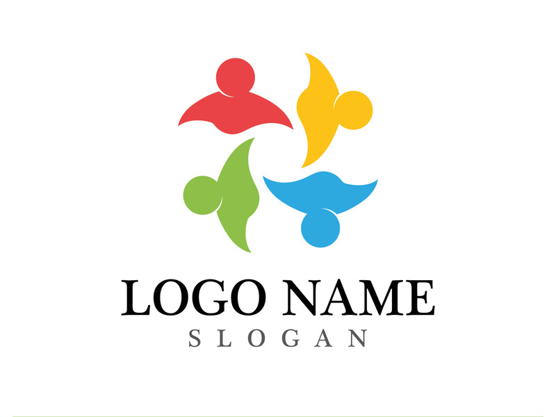 Community logo and symbol vector icon template