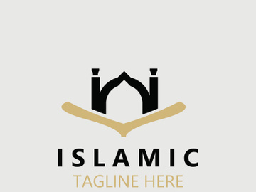 Islamic Mosque Logo design, template Islamic, Islamic Day Ramadan vector graphic creative idea preview picture