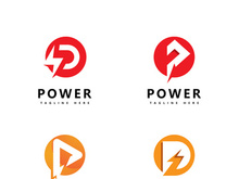 Letter P  power logo icon vector design