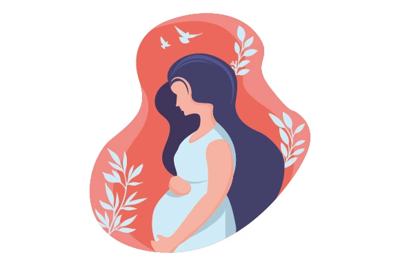 pregnant illustration
