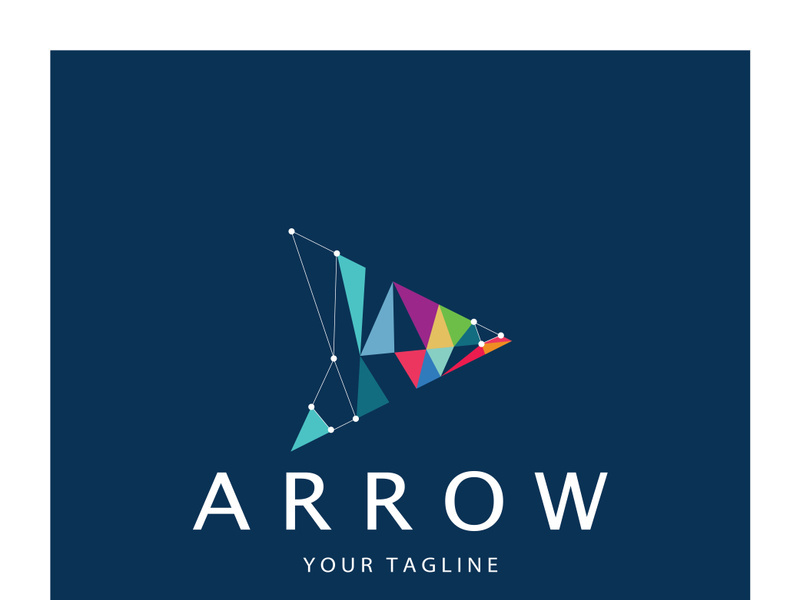 Arrow vector illustration icon Logo Template design