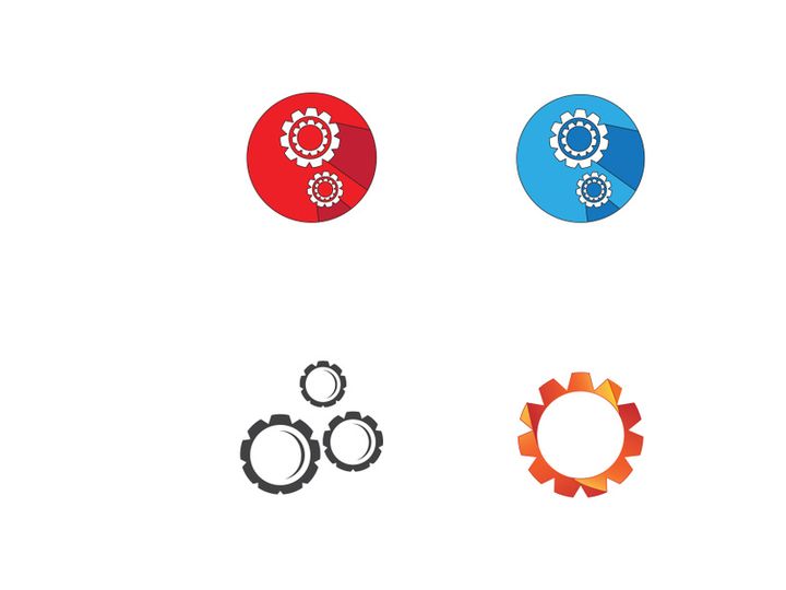 gear logo creative design.