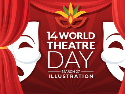 14 World Theatre Day Illustration