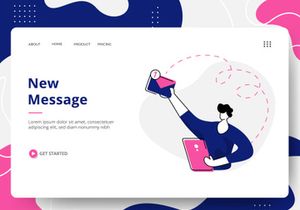 Social Media set Illustration