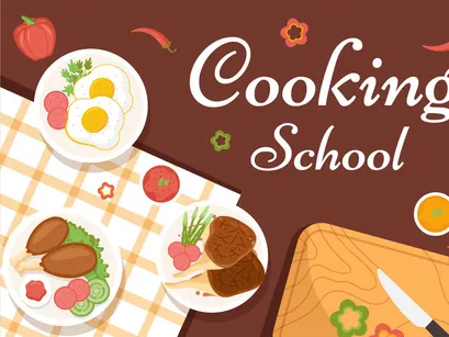 11 Cooking School Illustration