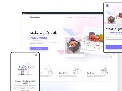 HappyBox – Landing Page Template [Personal Use License]