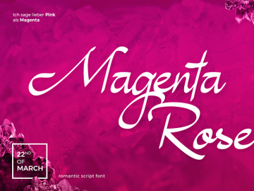 Magenta Rose Font preview picture