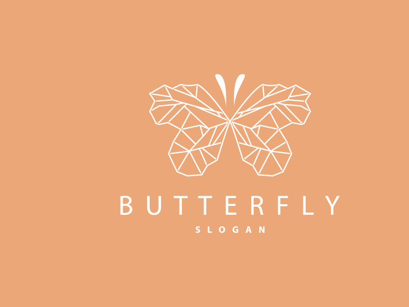Butterfly Logo Design, Beautiful Flying Animal
