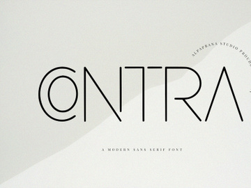 Contra - Modern Sans Serif Font preview picture