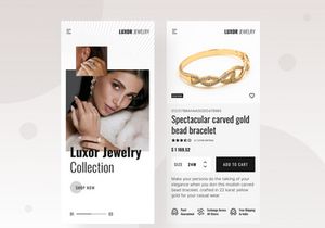 Women's Jewellery store app UI kit